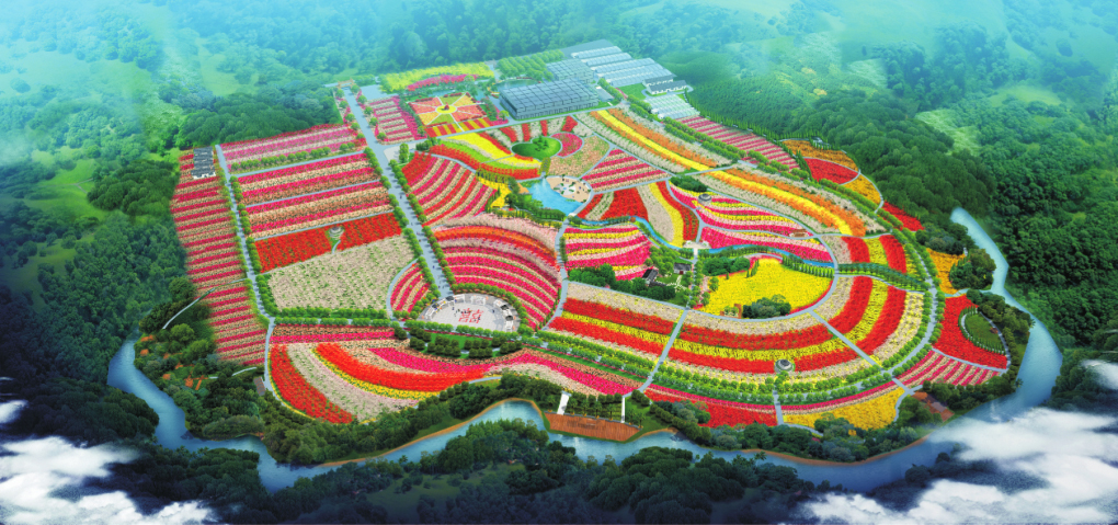嵖岈山溫泉小(xiǎo)鎮香草園項目規劃時間：2011年現在已經是國家AAAAA級旅遊景區規劃鳥瞰圖：規劃平面圖：現狀圖：